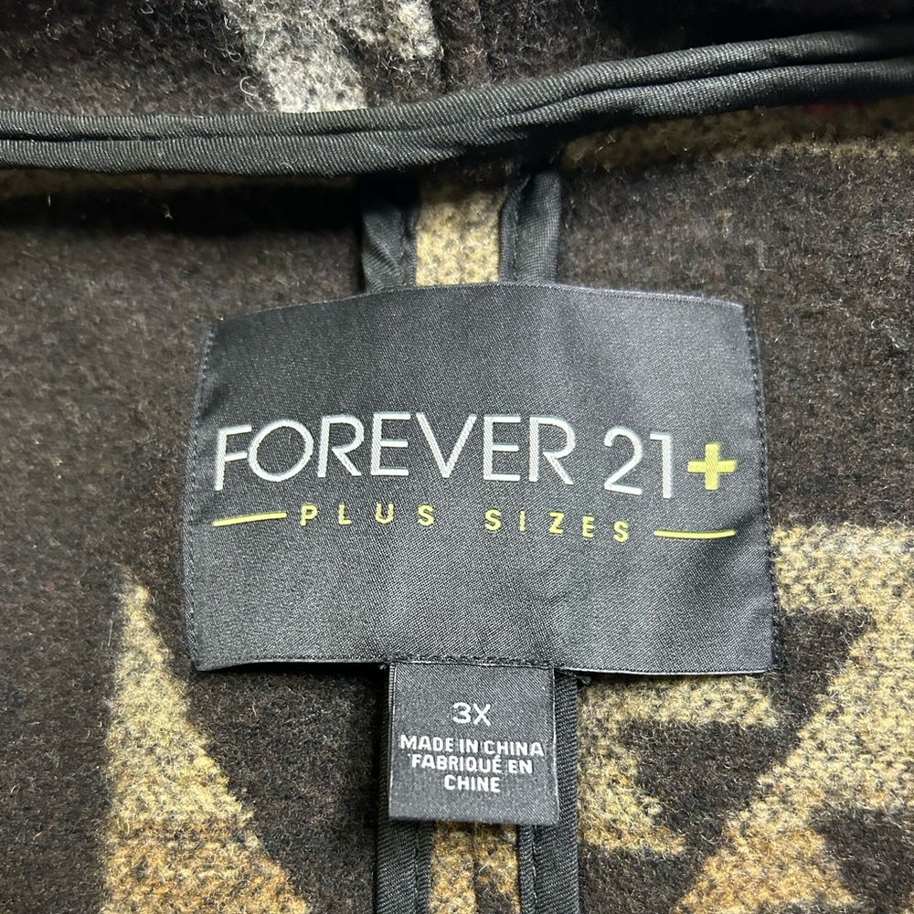 Forever 21 Womens 3X Aztec/Western Open Front Jacket. - Picture 3 of 6